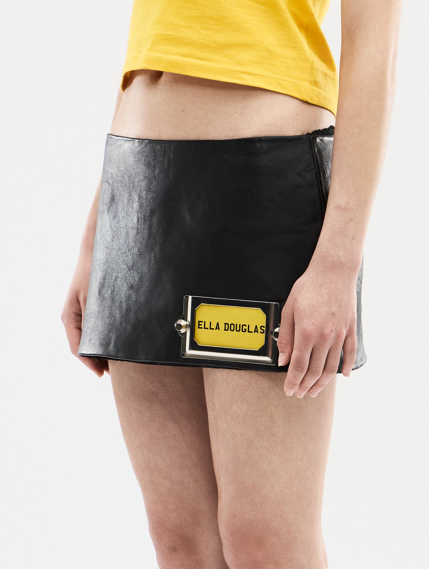 Ella Douglas Name Badge Mini Skirt