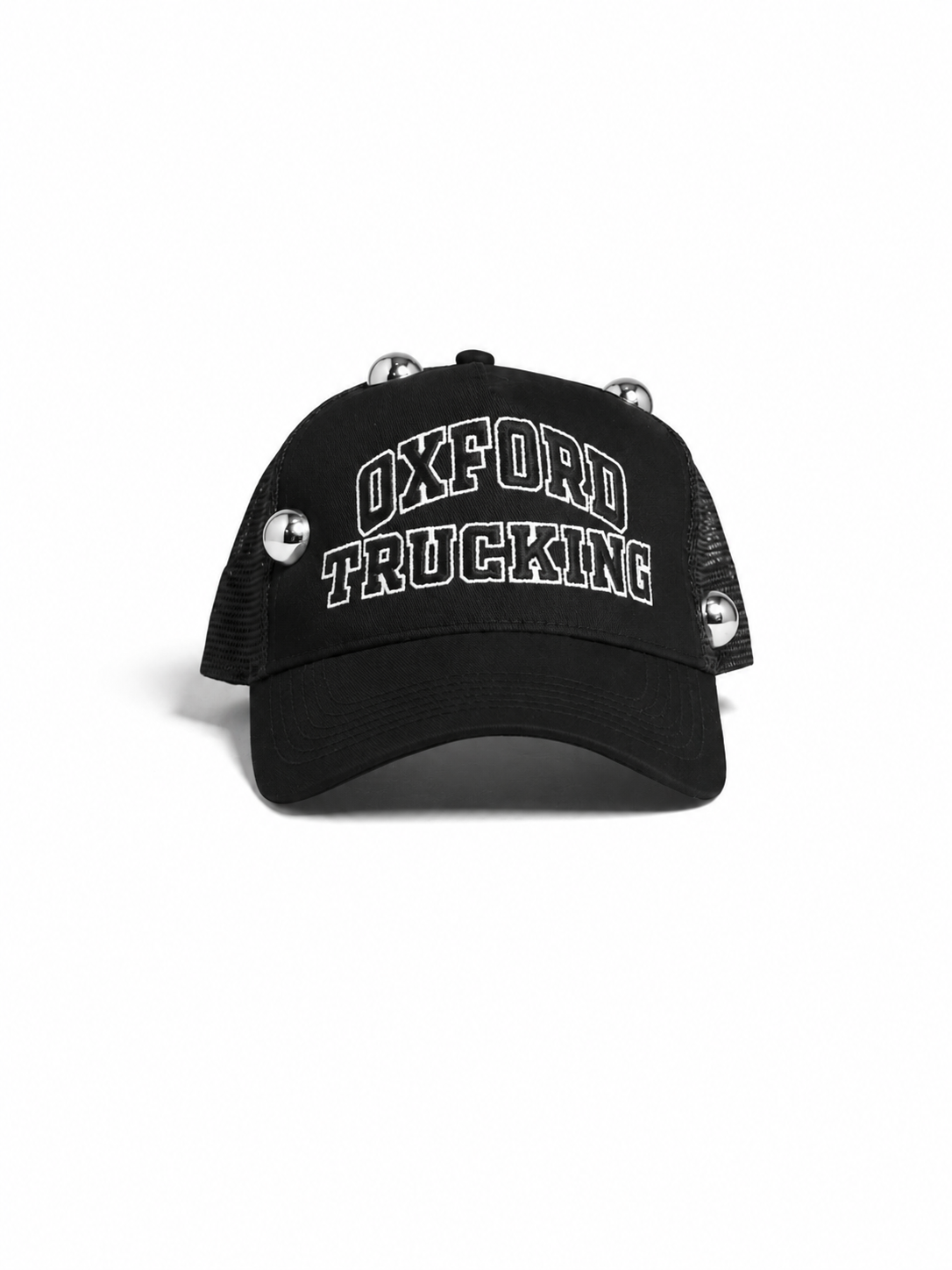 LIMITED EDITION  Silver Rivet Trucker - Black