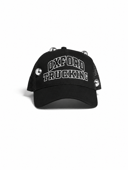 LIMITED EDITION  Silver Rivet Trucker - Black