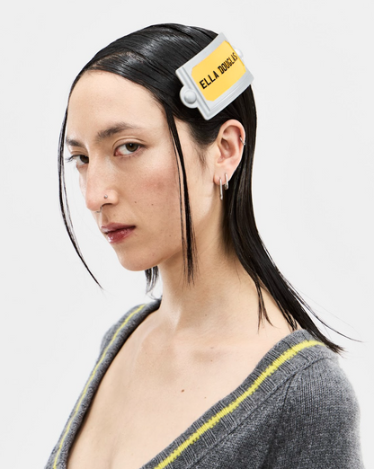 XL Name Badge Hairclip