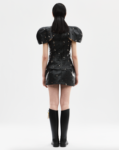 Leather Hook Top